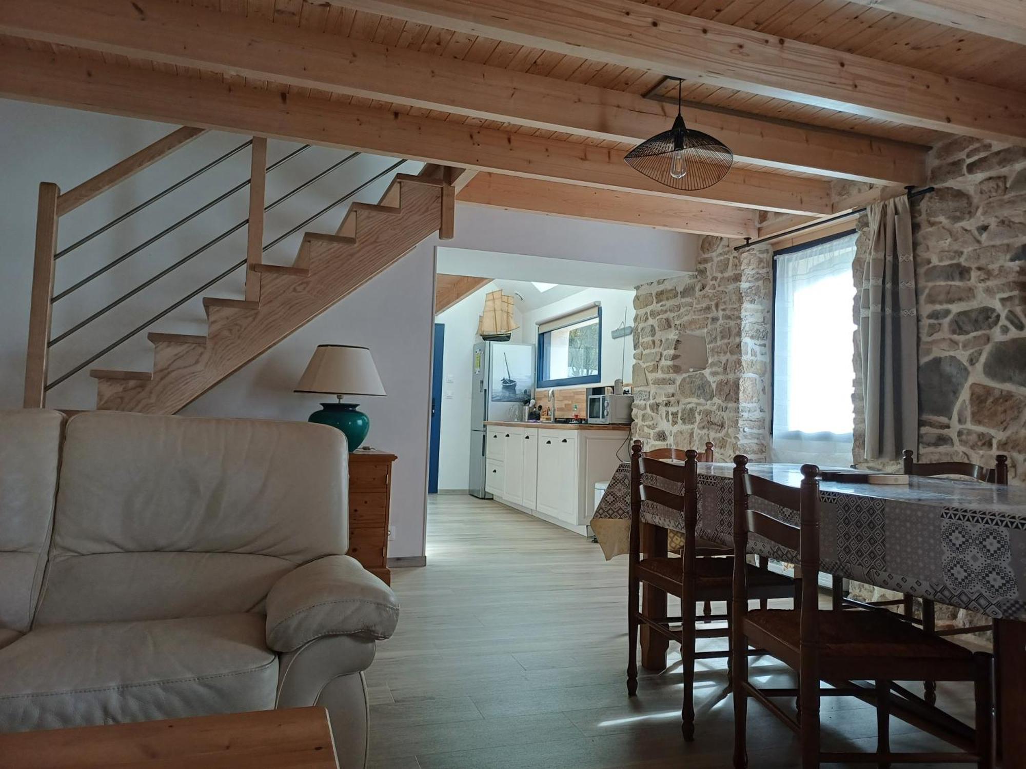 Charmante Petite Maison Rostiviec Bord De Mer Loperhet Exterior foto